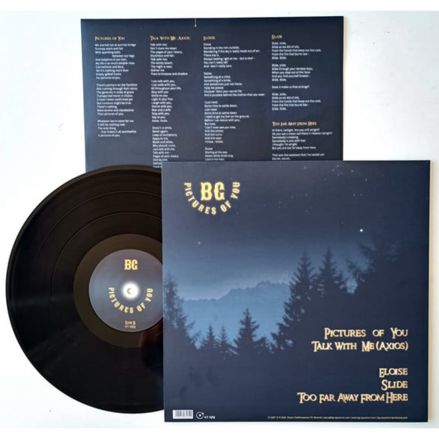 12" EP Black Vinyl Edition of "Pictures Of You" on 45 RPM