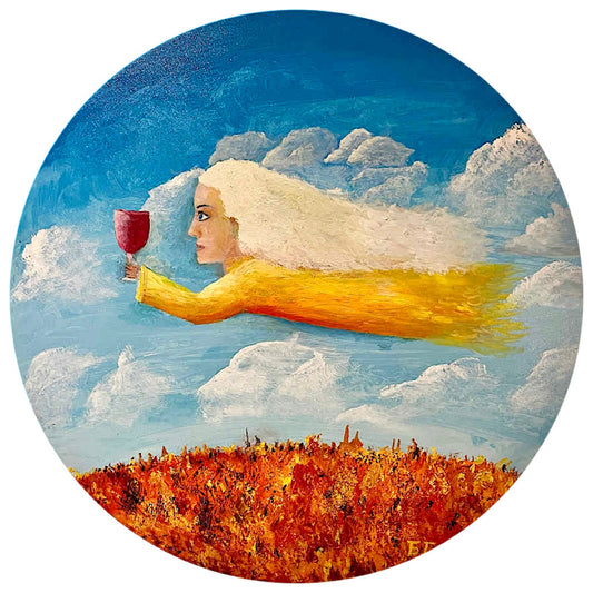 Картина Бориса Гребенщикова «Осенний Сомелье». 2025. Холст, масло.