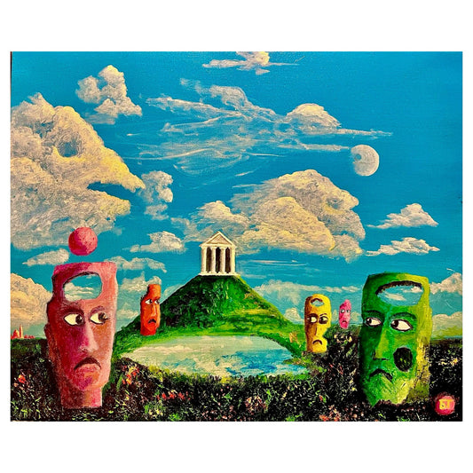 Картина Бориса Гребенщикова «Клуб Любителей Теории Хаоса». 2025. Холст, масло.