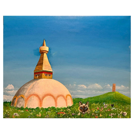 Картина Бориса Гребенщикова «Две Башни». 2025. Холст, масло.