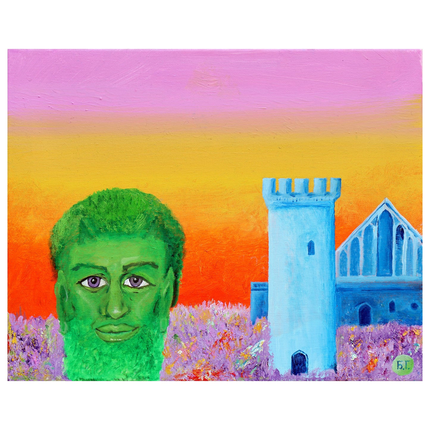 Authorized high quality copy of Boris Grebenshikov paintings. Canvas print, variants available
