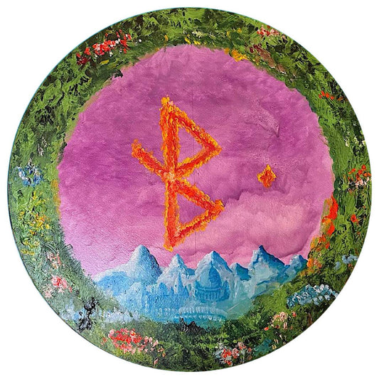 Картина Бориса Гребенщикова «Руна Исцеления». 2026. Холст, масло.